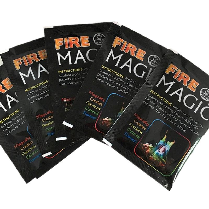 10g/15g/25g Magic Fire Colorful Flames Powder Bonfire Sachets Pyrotechnics Magic Trick Outdoor Camping Hiking Survival Tools - GoJohnny437