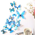 12pcs/Set 3D Wall Stickers Butterflies Wall Decor for Kids Room Wall art Decals DIY Multicolor Home Decoration On the Wall - GoJohnny437