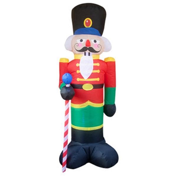 1.6/2.4/2.1M Christmas decoration inflatable Christmas snowman/Nutcracker/Christmas decoration bear with lights decoration - GoJohnny437