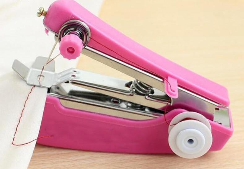 1pc Portable Mini Manual Sewing Machine Simple Operation Sewing Tools Sewing Cloth Fabric Handy Needlework Tool - GoJohnny437