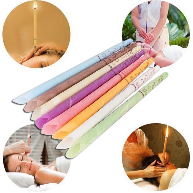 2PCS Earwax Candles Hollow Blend Cones Beeswax Cleaning Natural Aromatherapy Ear Wax Removar Ear Care Tools Healthy Therapy - GoJohnny437