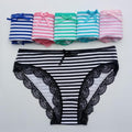 5 Pcs/set New Women's cotton panties Girl Briefs Ms. cotton underwear bikini underwear sexy Ladies Briefs - GoJohnny437