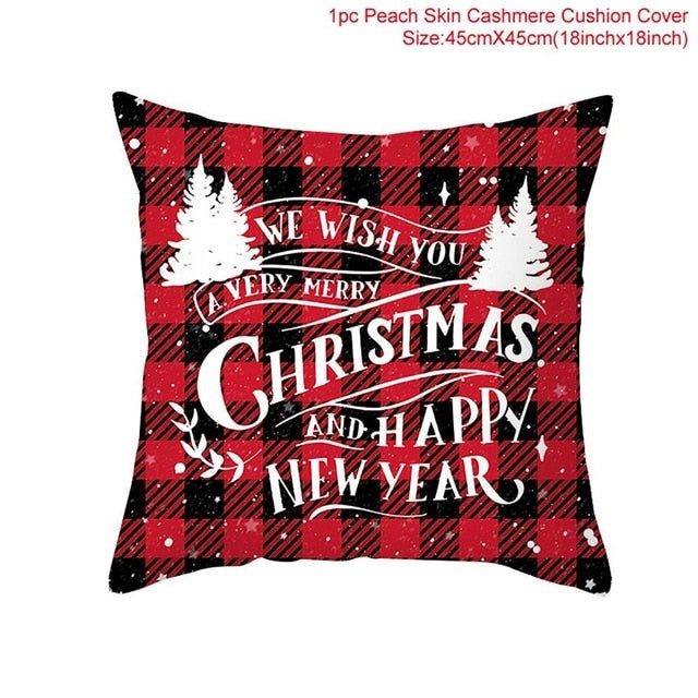 Christmas Pillowcases Merry Christmas Decor for Home Noel Christmas Gifts Navidad Decor