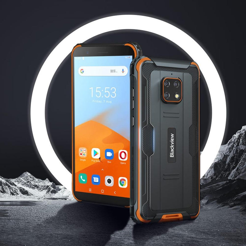Android 10 Rugged Waterproof Smartphone 3GB+32GB IP68 Mobile Phone 5580mAh 5.7 inch NFC Cellphone - GoJohnny437