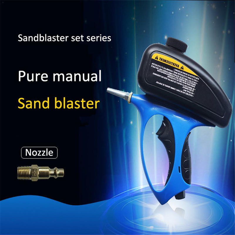Anti-rust Sandblaster Handheld Pneumatic sand blasting machine Glass Tombstone Sprayer Sandblasting Machine with Small Nozzle - GoJohnny437
