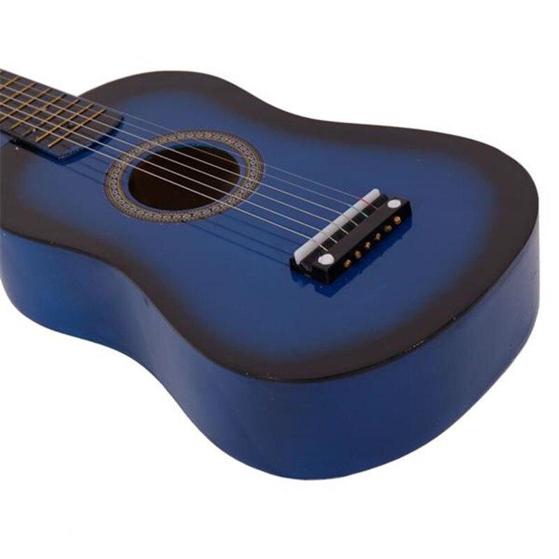 Basswood 12 Frets 6 String Acoustic Guitar with Pick and Strings for Kids / Beginners Black Blue Fast Delivery - GoJohnny437