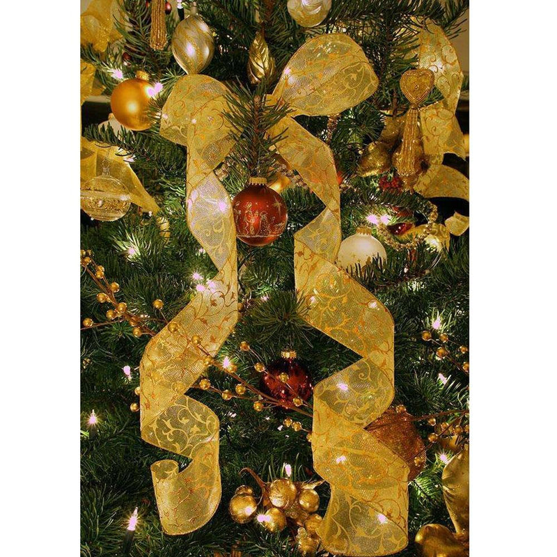 Christmas Party Xmas Tree Ornaments 2m Tinsel Hanging Decorations 2019 Xmas Ribbon Decor For Home Navidad Gift wedding Decor - GoJohnny437