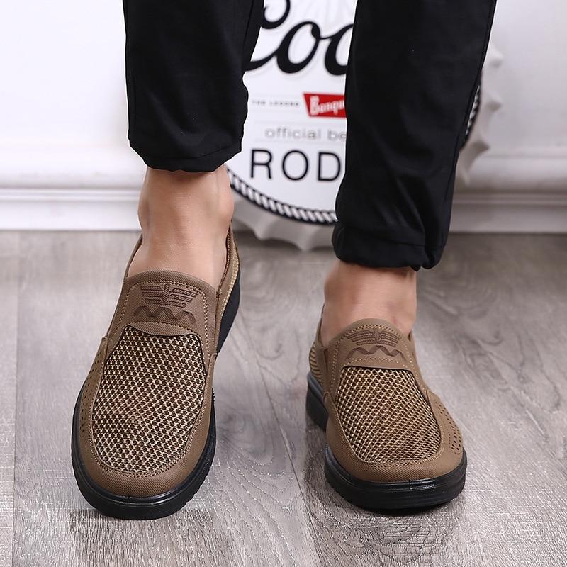 Comfortable Men Casual Shoes Breathable Mesh Summer Men Shoes 2020 New Non-slip Lightweight Sneakers for Men Big Size 48 - GoJohnny437