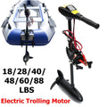 DC 12/24V 18/28/40/48/60/88LBS Electric Trolling Motor Inflatable Boat Outboard Engine - GoJohnny437