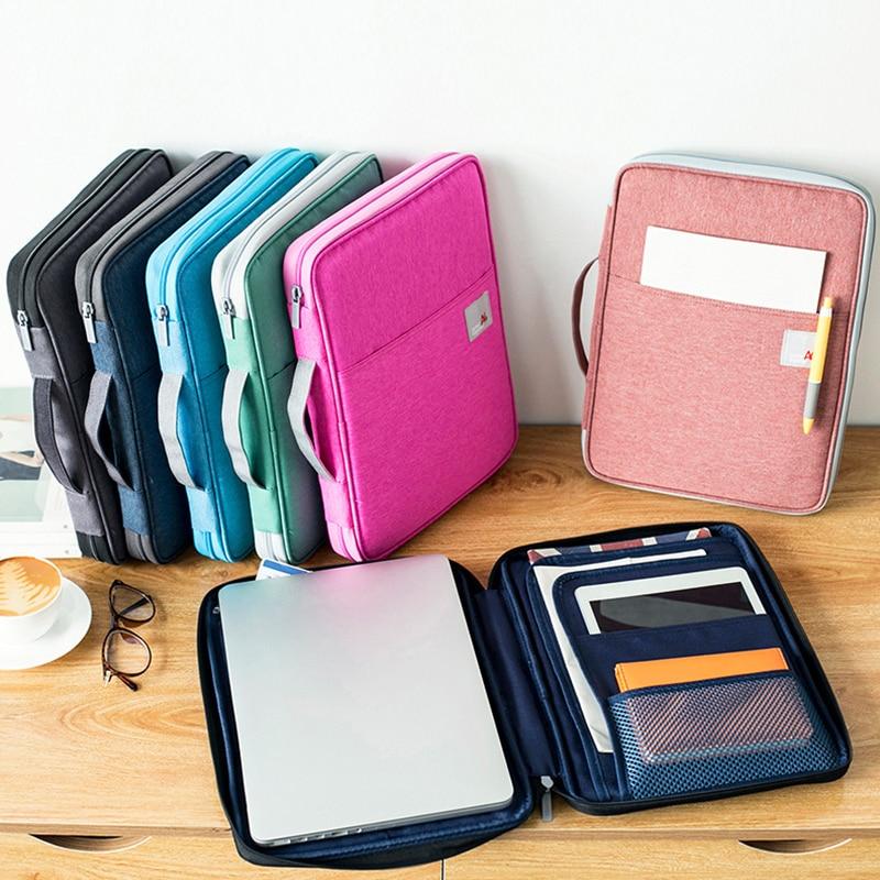Document Bags Filing Pouch Portable Waterproof Oxford Cloth Organized Tote Laptop For Notebooks Pens Computer Stuff - GoJohnny437