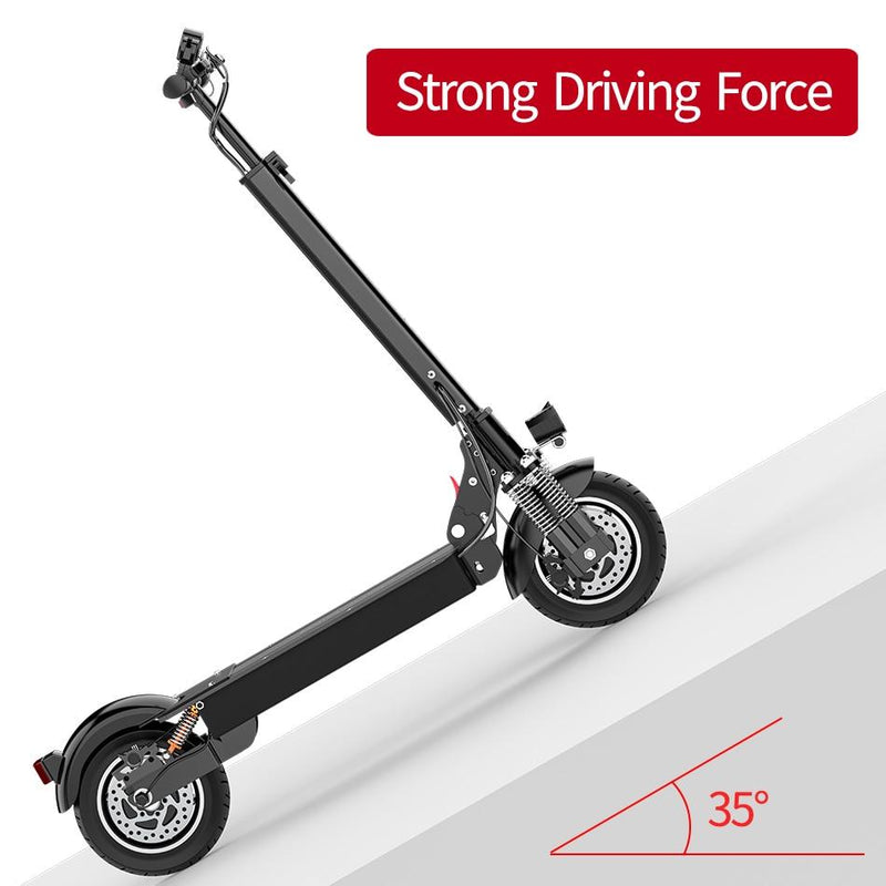 Electric scooter adult 52V/2000W 10 inch road tire folding electric scooter double motor electric motorcycle - GoJohnny437