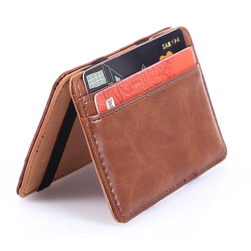 Fashion Men Slim Wallet Male Ultra thin Short Men Magic Wallet Money Cash Card Holder Purse - GoJohnny437
