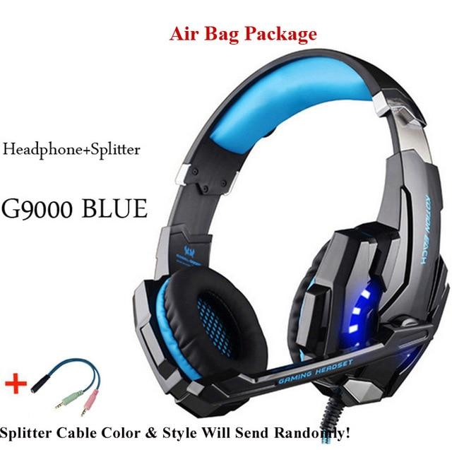 G2000 G9000 Gaming Headsets Big Headphones with Light Mic Stereo Earphones Deep Bass for PC Computer Gamer Laptop PS4 New X-BOX - GoJohnny437