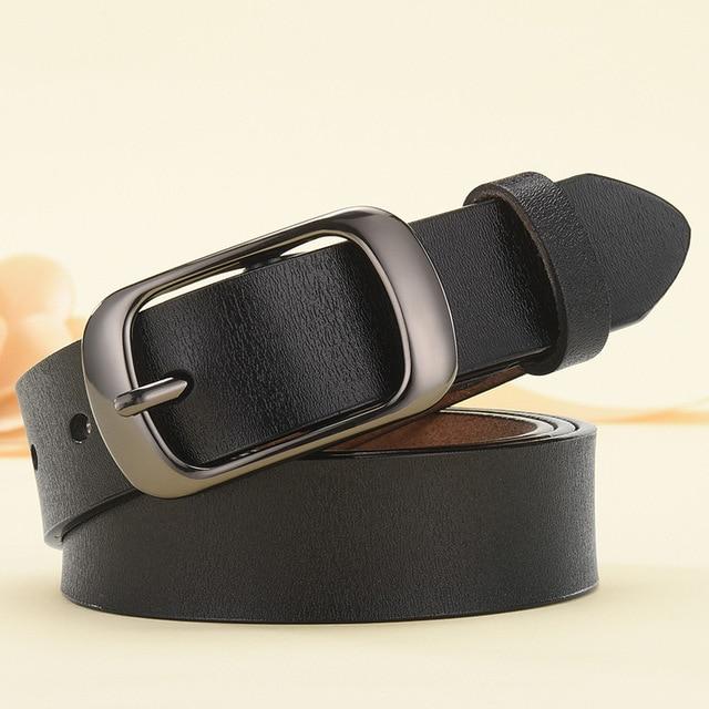 Genuine Leather Belt For Female Strap Casual All-match Ladies Adjustable Belts Designer High Quality Brand - GoJohnny437