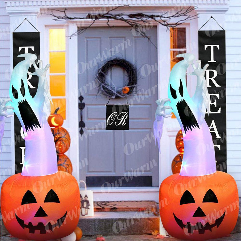 Halloween Decorations Inflatable Ghost Pumpkin Outdoor Terror Scary Props Inflatable Toy Haunted House Supplies - GoJohnny437