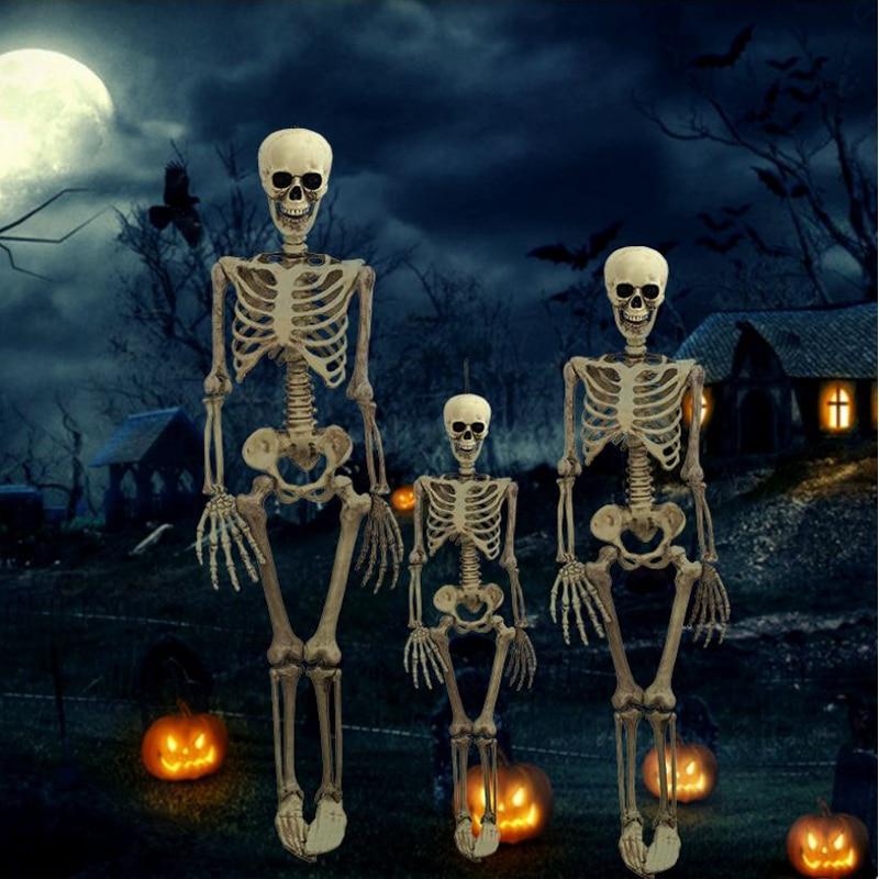 Halloween Prop Skeleton Full Size Skeleton Skull Hand Lifelike Human Body Poseable Anatomy Model Party Festival Decoration - GoJohnny437