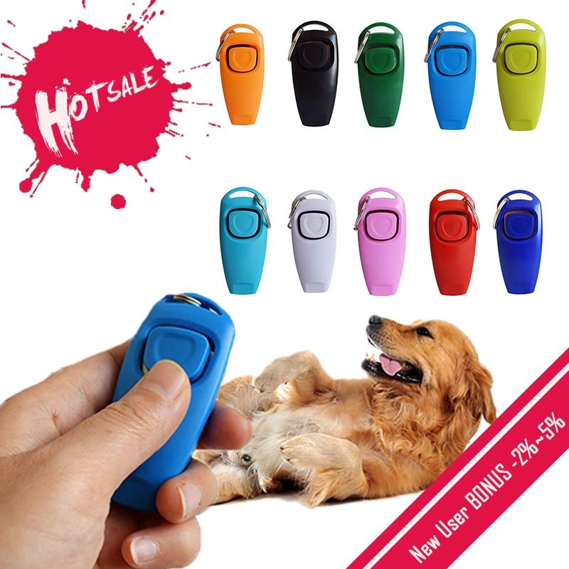 Hot 2 In 1 Cute Shape Dog Whistle Clicker Pet Dog Trainer Aid Guide With Key Ring Dog Training Whistle Dog Products Pet Supplies - GoJohnny437