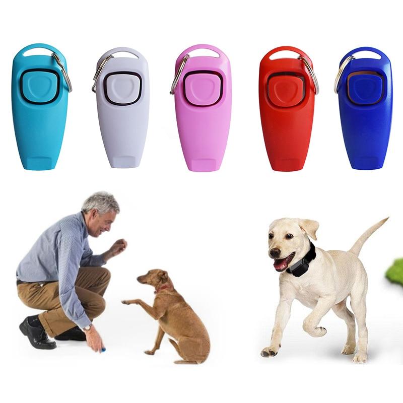 Hot 2 In 1 Cute Shape Dog Whistle Clicker Pet Dog Trainer Aid Guide With Key Ring Dog Training Whistle Dog Products Pet Supplies - GoJohnny437