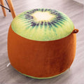 Inflatable Stool thickening Cotton Cover Cartoon Plush 3D fruit inflatable Pouf Chair Lovely Pneumatic Stools Portable - GoJohnny437