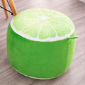 Inflatable Stool thickening Cotton Cover Cartoon Plush 3D fruit inflatable Pouf Chair Lovely Pneumatic Stools Portable - GoJohnny437