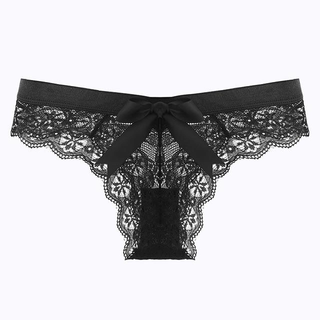 Lace String Panties Women Back Bow Cute Thong Women's Seamless Briefs Fashion Underwear Women - GoJohnny437