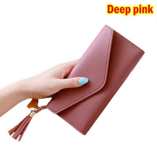 Ladies Cute Bowknot Women Long Wallet Portable Clutch Bag 2020 New Purse Phone Card Holder Bag Wallet - GoJohnny437