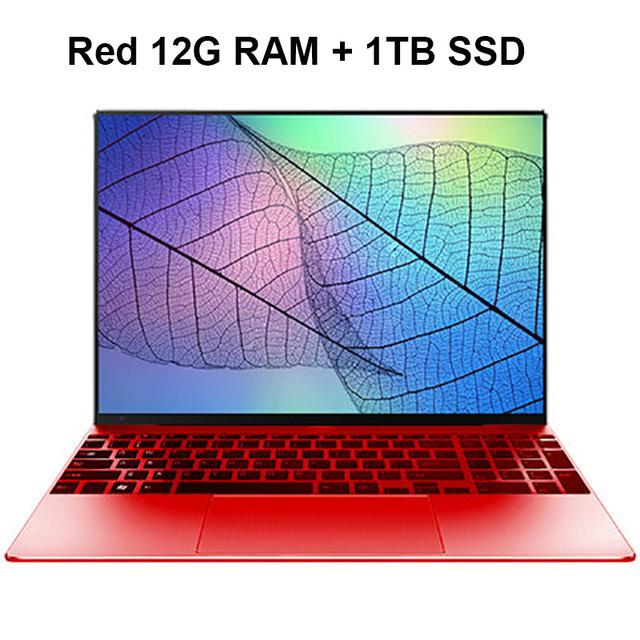 Laptop 15.6 inch Notebook Computer 12G RAM 128G/256G/512G/1TB SSD ROM IPS Screen Gaming Laptop With Windows 10 OS Ultrabook - GoJohnny437