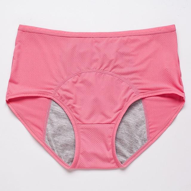 Leak Proof Menstrual Panties Physiological Pants Women Underwear Period Cotton Waterproof Briefs Plus Size Female Lingerie - GoJohnny437