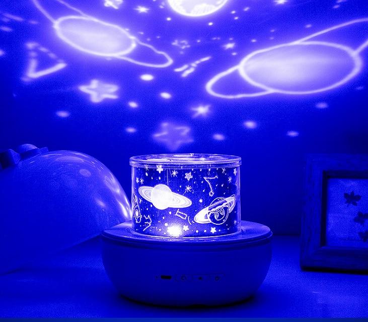 LED Night Light Starry Sky Magic Star Moon Planet Projector Lamp Universe Baby Nursery Light For Birthday Gift Led Night Light - GoJohnny437