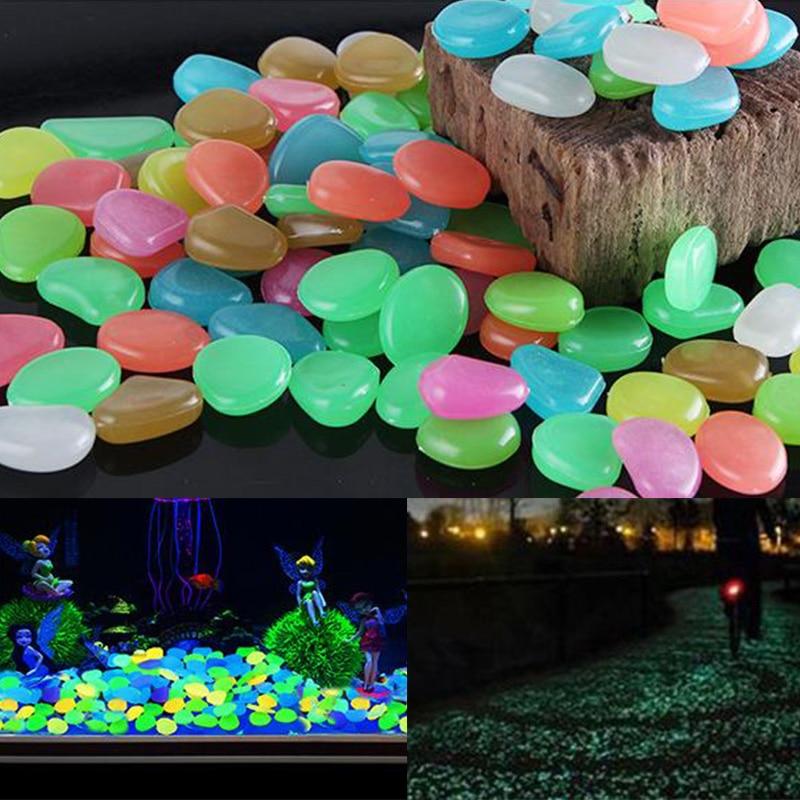 Luminous Garden Landscaping Ornament Fish Tank Aquarium Decoration Artificial Noctilucent Stone Light-emitting Pebble Stone - GoJohnny437