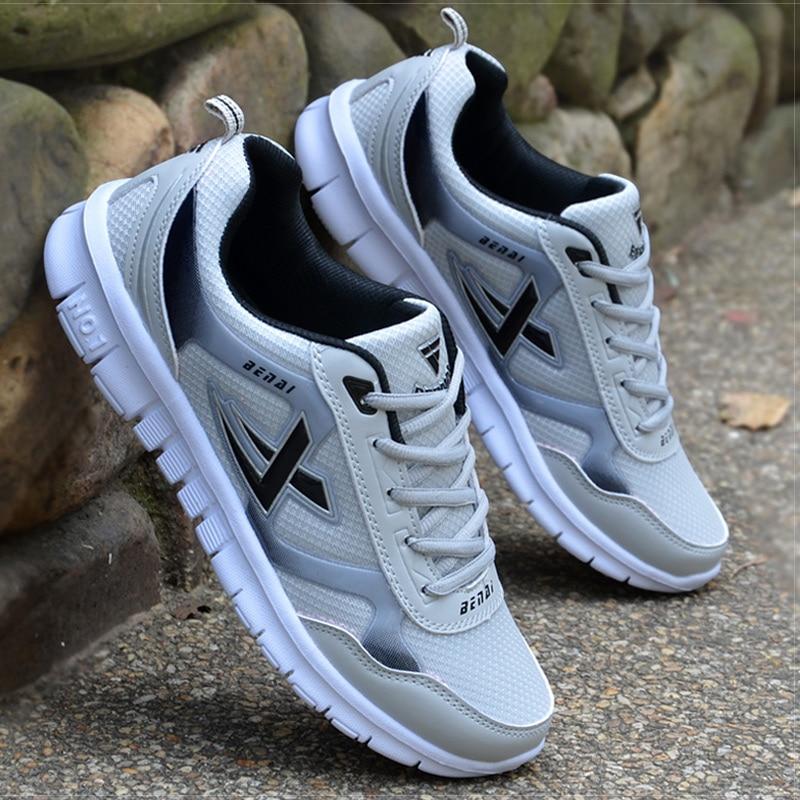 Men Shoes Size 39-46 Adult Men Sneakers Summer Breathable Krasovki Shoes Super Light Casual Shoes Male Tenis Masculino Sneakers - GoJohnny437