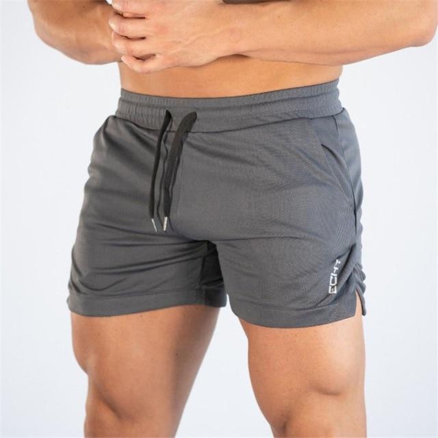 Mens Fitness Bodybuilding Shorts Man Summer Gyms Workout Male Breathable Mesh Quick Dry Sportswear Jogger Beach Short Pants - GoJohnny437