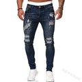 Men's Jeans Casual Summer Autumn Male Ripped Skinny Trousers Slim Pants Biker Outwears - GoJohnny437