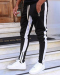 Mens Joggers Casual Pants Fitness Men Sportswear Tracksuit Bottoms Skinny Sweatpants Trousers Black Gyms Jogger Track Pants - GoJohnny437