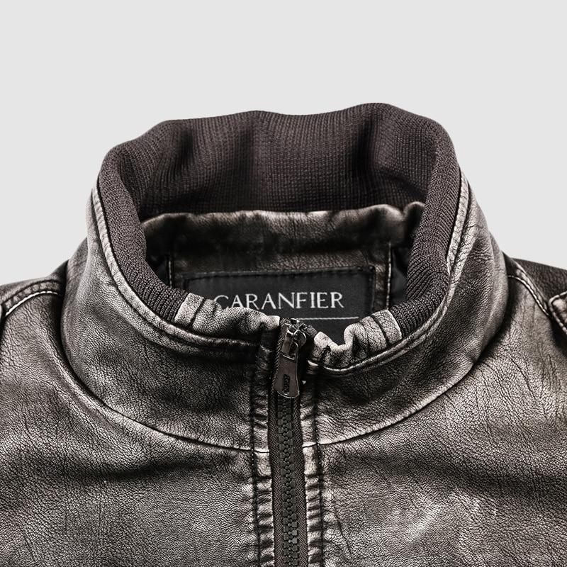 Mens Leather Jacket - GoJohnny437