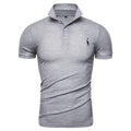 Mens Polo Shirt Casual Deer Embroidery Cotton Polo shirt Men Short Sleeve - GoJohnny437