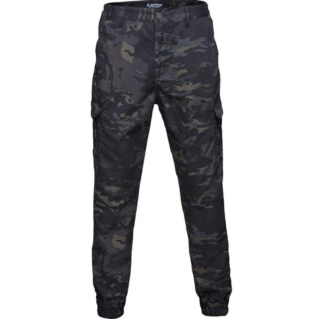 Mens Streetwear Casual Camouflage Jogger Pants Tactical Military Trousers Men Cargo Pants - GoJohnny437