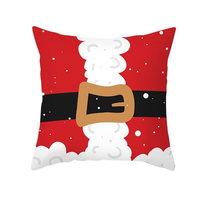 Merry Christmas Decorations For Home Reindeer Santa Claus Tree Cushion Cover Christmas Ornament 2020 Xmas Gift - GoJohnny437