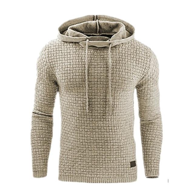 New Hoodies Men Brand Male Plaid Hooded Sweatshirt Mens Hoodie Tracksuit Sweat Coat Casual Sportswear - GoJohnny437