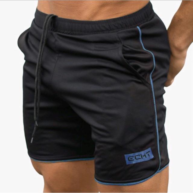 New Men Fitness Bodybuilding Shorts Man Summer Workout Male Breathable Mesh Quick Dry Sportswear Jogger Beach Short Pants - GoJohnny437