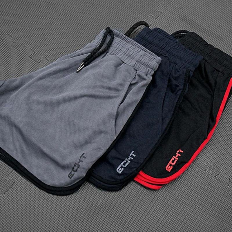 New Men Fitness Bodybuilding Shorts Man Summer Workout Male Breathable Mesh Quick Dry Sportswear Jogger Beach Short Pants - GoJohnny437