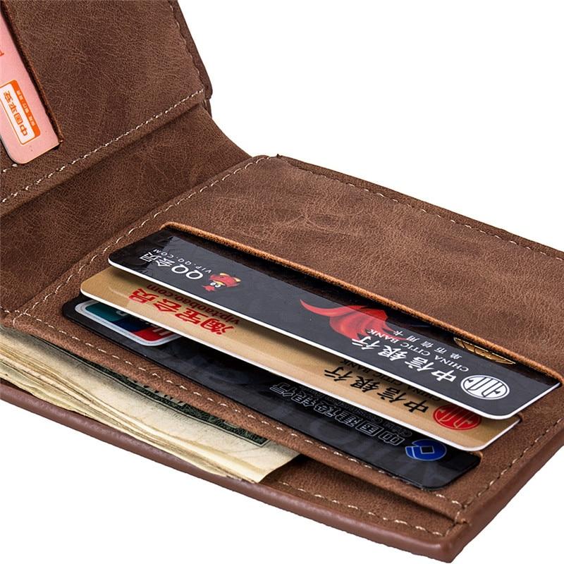 New Men Wallets Small Money Purses Wallets New Design Dollar Price Top Men Thin Wallet With Coin Bag Zipper Wallet - GoJohnny437
