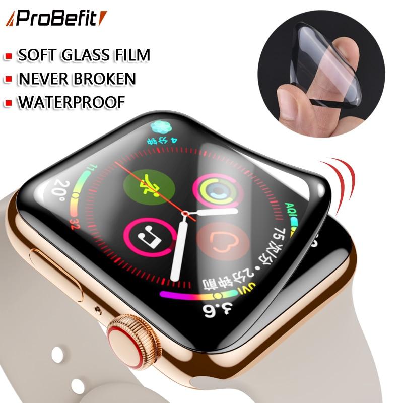 PET + PMMA waterproof screen protector for apple watch 5 4 3 38MM 40MM 44MM 42MM Not Tempered soft glass film for Iwatch 4/5 - GoJohnny437