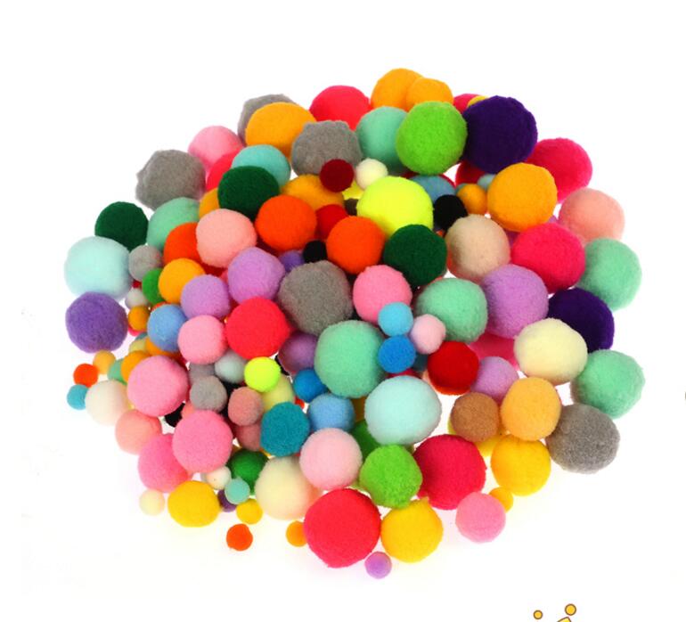 Plush Stick / Pompoms Rainbow Colors Shilly-Stick Educational DIY Toys Handmade Art Craft Creativity Devoloping Toys - GoJohnny437