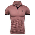 Polos Men Embroidery Polo Shirt Men Casual Patchwork Male Tops Clothing Men - GoJohnny437