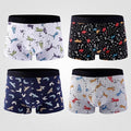 Printed Shorts Men Underwear Breathable Shorts Solid Flexible Underpants Fashion Shorts Cotton Cuecas - GoJohnny437