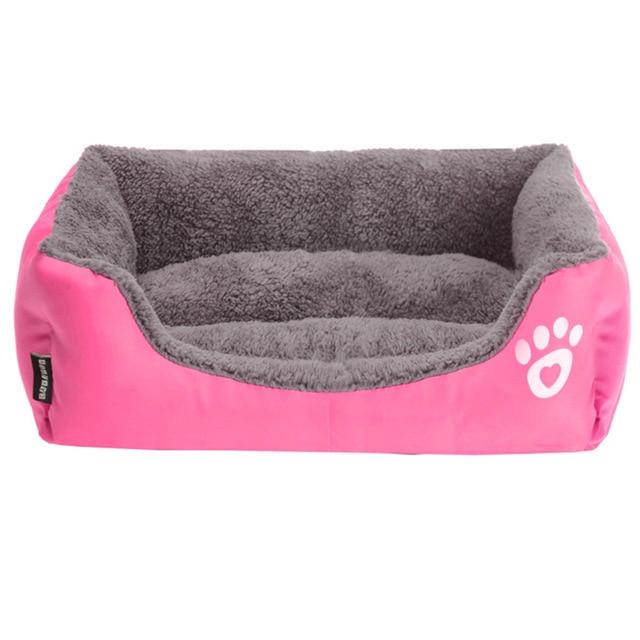 (S-3XL) Large Pet Cat Dog Bed 8Colors Warm Cozy Dog House Soft Fleece Nest Dog Baskets Mat Autumn Winter Waterproof Kennel