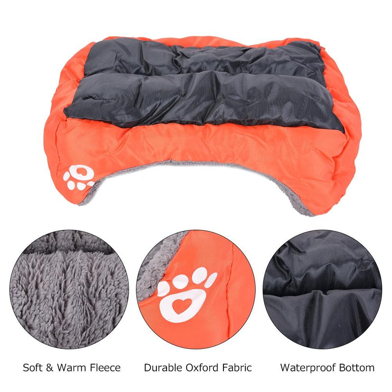 (S-3XL) Large Pet Cat Dog Bed 8Colors Warm Cozy Dog House Soft Fleece Nest Dog Baskets Mat Autumn Winter Waterproof Kennel