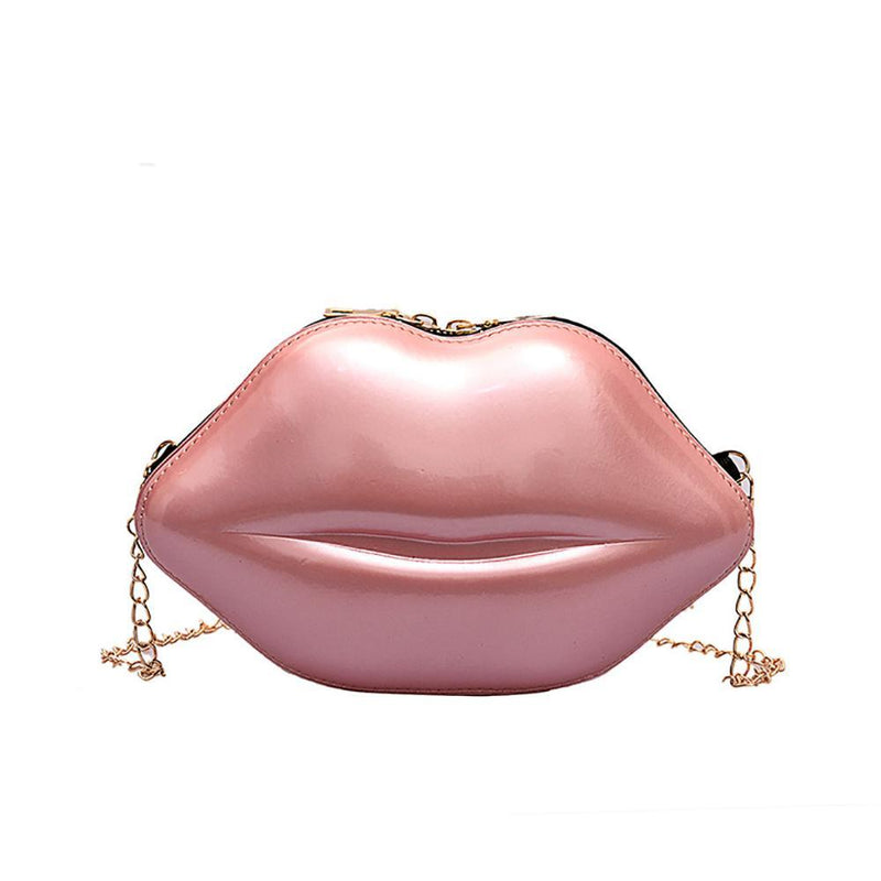 Sexy Lips Women Luxury PU Small Handbag Mini Crossbody Ladies Bags Brand Clutch Shoulder Bag Purse - GoJohnny437
