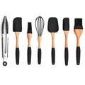 Silicone Wood Turner Soup Spoon Spatula Brush Scraper Pasta Gloves Egg Beater Kitchen Cooking Tools Kitchenware - GoJohnny437